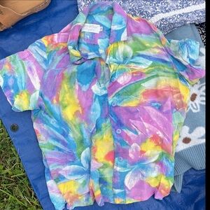 Jams World Multicolor Tropical Blouse